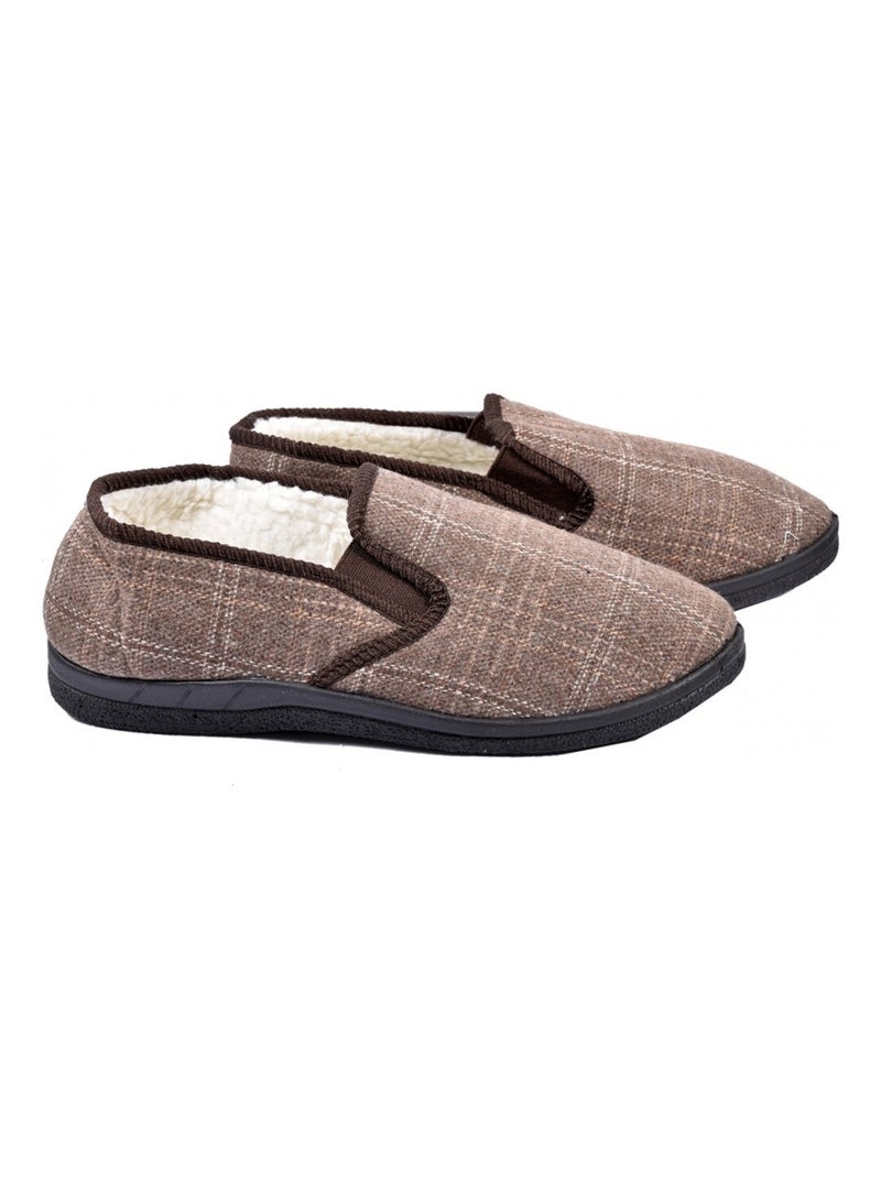 Zapatilla de casa Hombre CHARENTAISE Premium Marrón - Kiabi