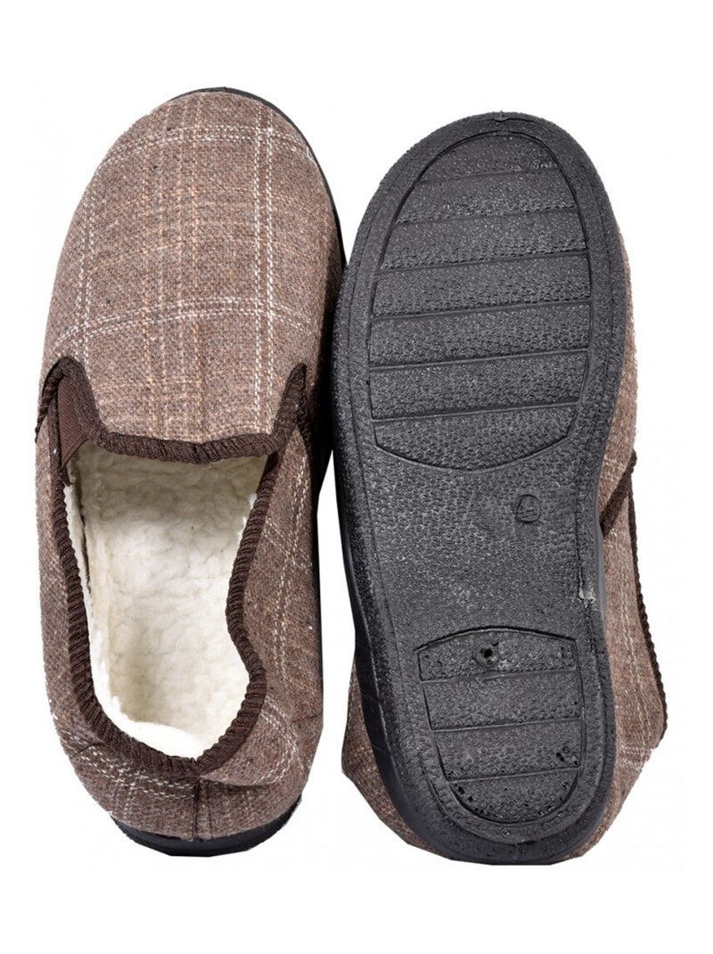 Zapatilla de casa Hombre CHARENTAISE Premium Marrón - Kiabi