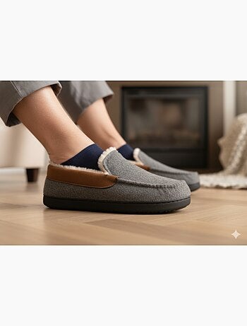 Zapatilla de casa hombre forrada PREMIUM MU9733