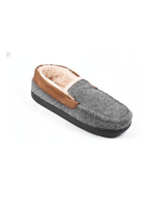 Zapatilla de casa hombre forrada PREMIUM MU9733 - Kiabi Zapatilla de casa hombre forrada PREMIUM MU9733 - Kiabi