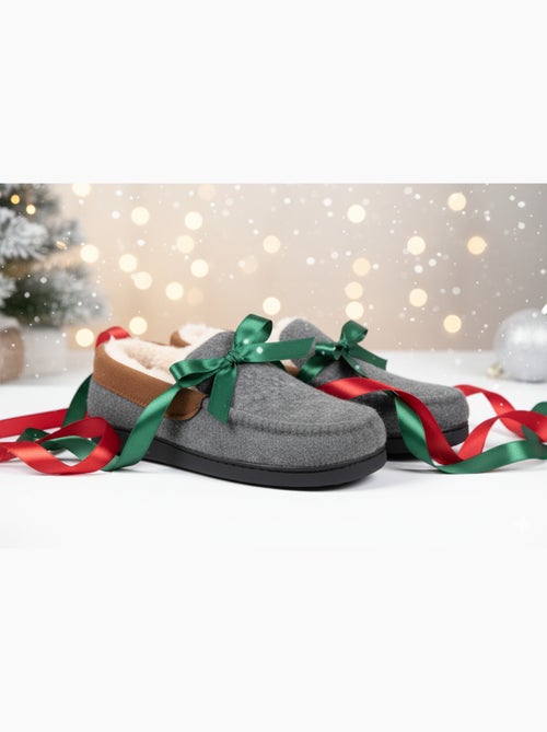 Zapatilla de casa hombre forrada PREMIUM MU9733 - Kiabi Zapatilla de casa hombre forrada PREMIUM MU9733 - Kiabi