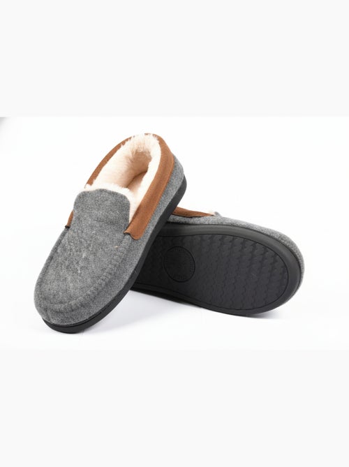 Zapatilla de casa hombre forrada PREMIUM MU9733 - Kiabi Zapatilla de casa hombre forrada PREMIUM MU9733 - Kiabi