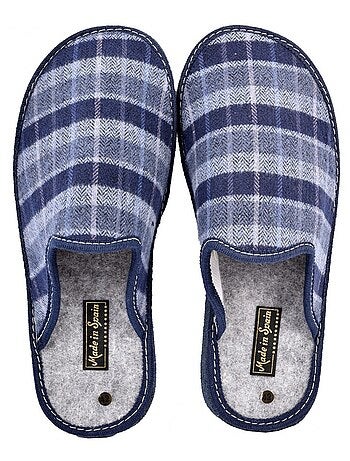 Zapatilla de casa hombre mula jacquard