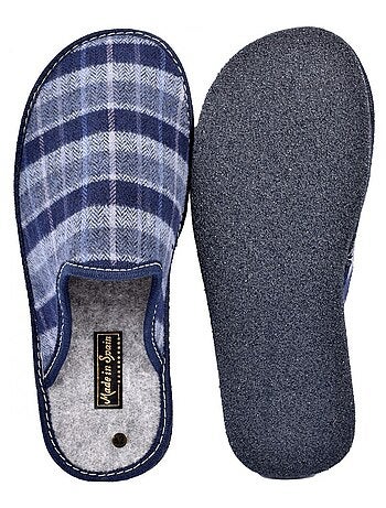 Zapatilla de casa hombre mula jacquard