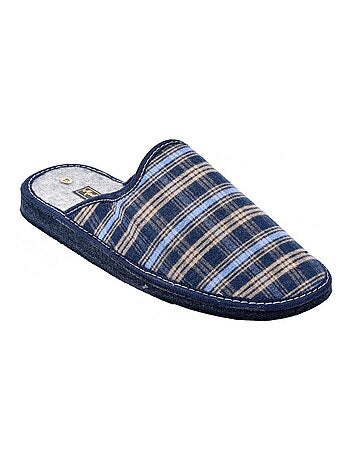 Zapatilla de casa hombre mula jacquard
