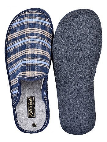Zapatilla de casa hombre mula jacquard