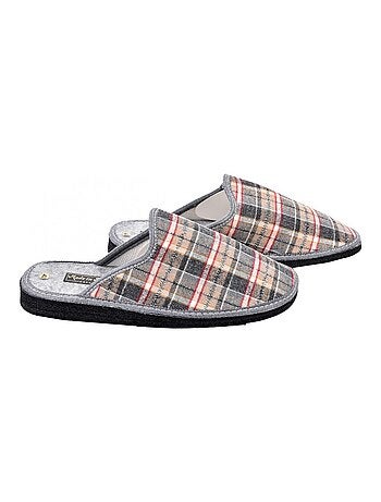 Zapatilla de casa hombre mula jacquard
