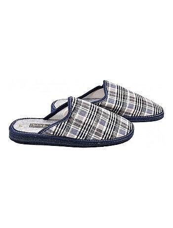 Zapatilla de casa hombre mula jacquard