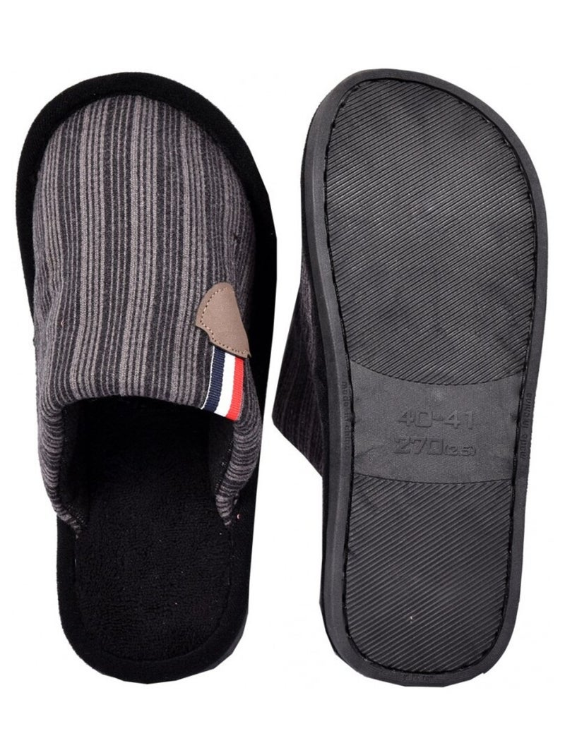 Zapatilla de casa hombre PREMIUM Negro - Kiabi