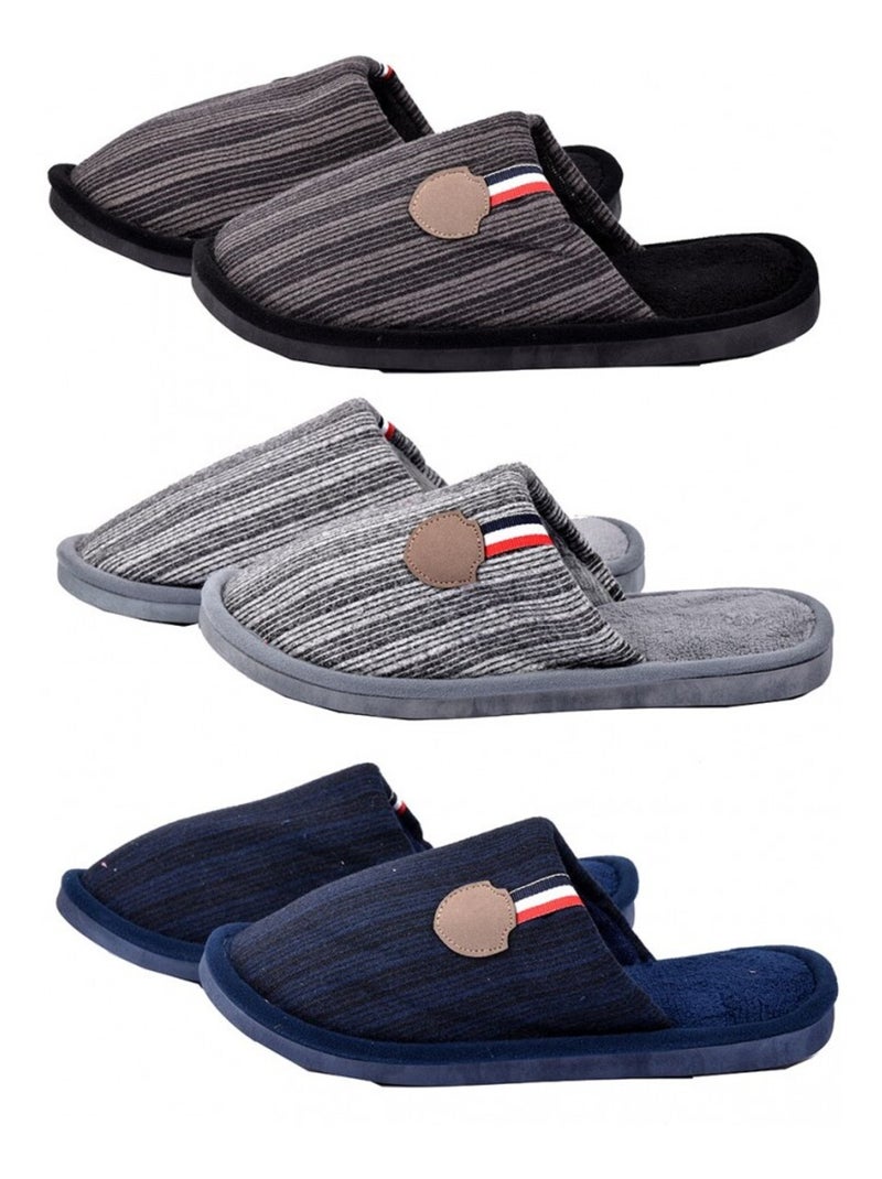 Zapatilla de casa hombre PREMIUM Negro - Kiabi