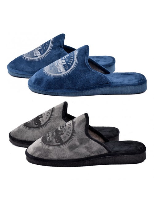 Zapatilla de casa hombre PREMIUM Pack de 2 - Kiabi Zapatilla de casa hombre PREMIUM Pack de 2 - Kiabi