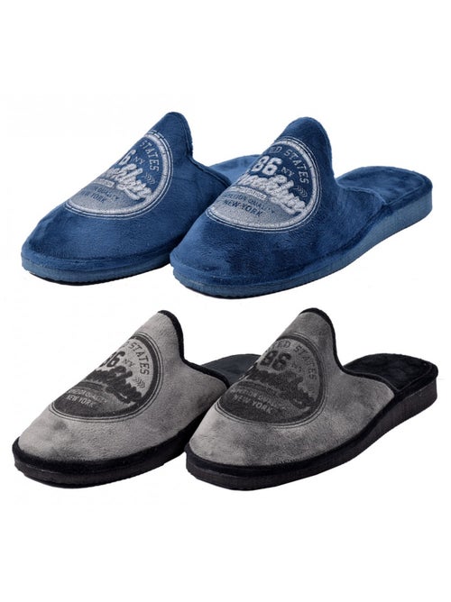 Zapatilla de casa hombre PREMIUM Pack de 2 - Kiabi Zapatilla de casa hombre PREMIUM Pack de 2 - Kiabi