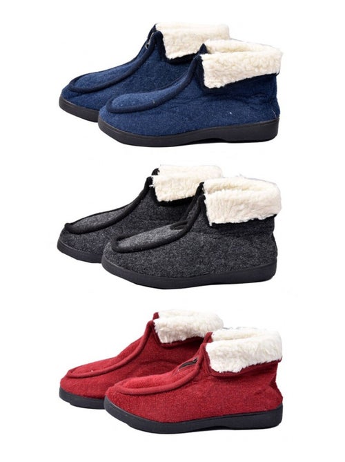 Zapatilla de casa mujer CHARENTAISE PREMIUM - Kiabi Zapatilla de casa mujer CHARENTAISE PREMIUM - Kiabi