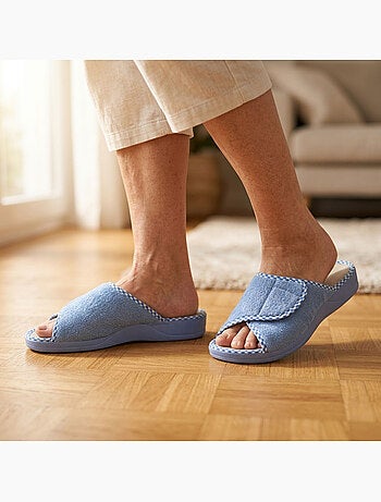 Zapatilla de casa mula mujer esponja scratch ajustable OZABI