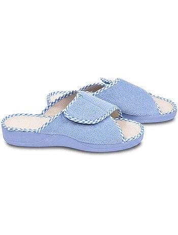 Zapatilla de casa mula mujer esponja scratch ajustable OZABI