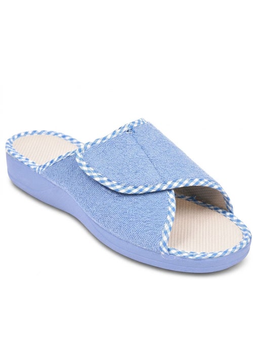 Zapatilla de casa mula mujer esponja scratch ajustable OZABI - Kiabi Zapatilla de casa mula mujer esponja scratch ajustable OZABI - Kiabi