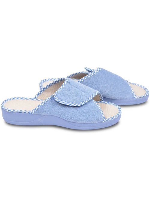 Zapatilla de casa mula mujer esponja scratch ajustable OZABI - Kiabi Zapatilla de casa mula mujer esponja scratch ajustable OZABI - Kiabi