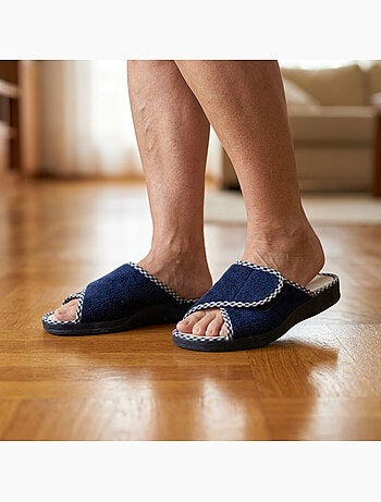 Zapatilla de casa mula mujer esponja scratch ajustable OZABI