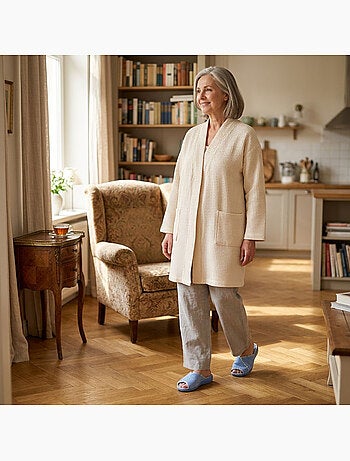 Zapatilla de casa Mule Mujer Esponja Transpirable Fabricación Española