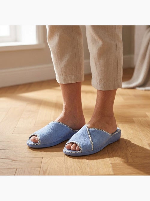 Zapatilla de casa Mule Mujer Esponja Transpirable Fabricación Española - Kiabi Zapatilla de casa Mule Mujer Esponja Transpirable Fabricación Española - Kiabi