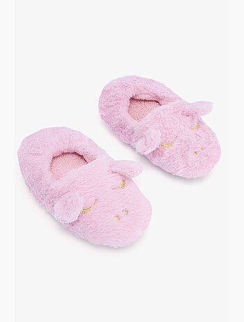 Zapatilla de casa niña con unicornio bordado penti