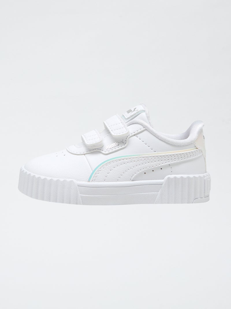 Zapatilla ligera lisa brillante PUMA Blanco - Kiabi