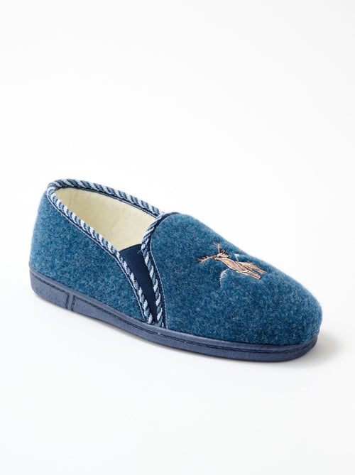 Zapatilla mocasín ancho mixto bordado - Afibel - Kiabi