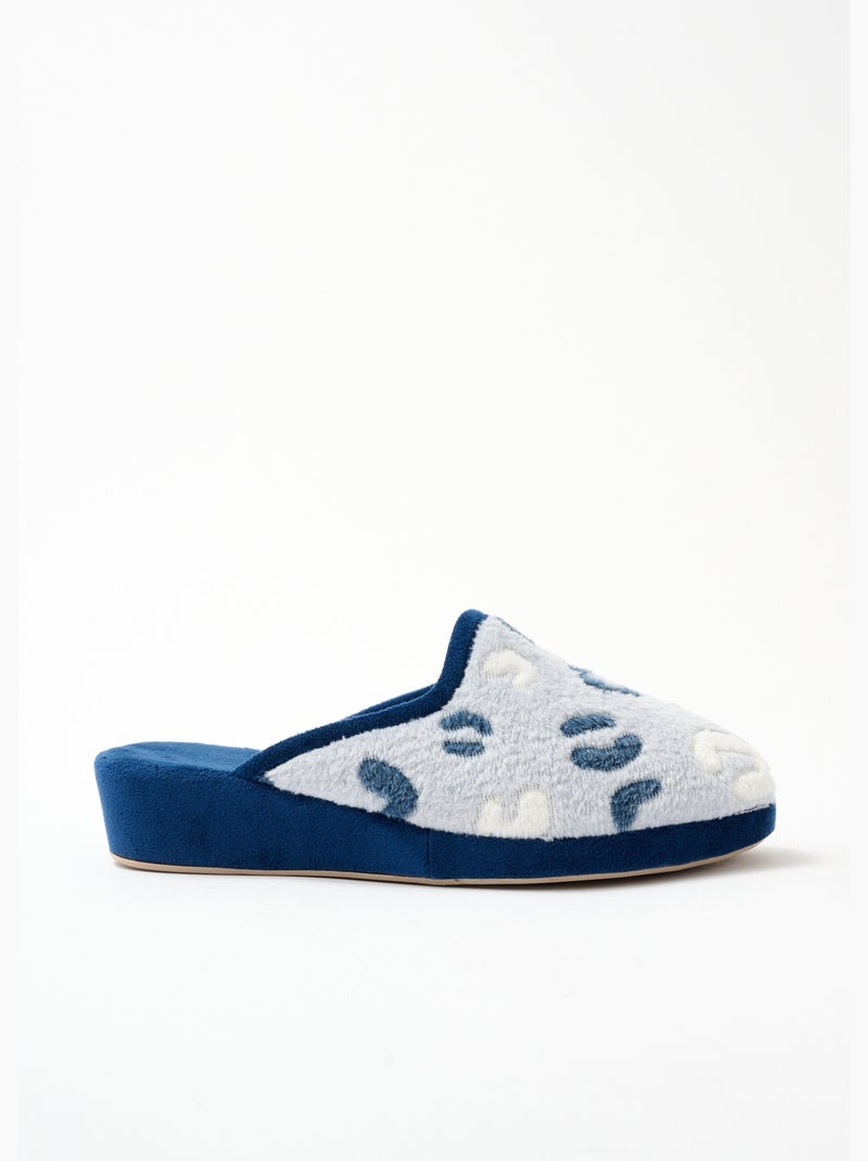Zapatilla tipo mule de ancho confort - Afibel Azul - Kiabi