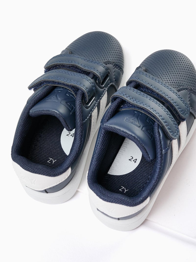 Zapatillas a rayas Azul oscuro - Kiabi