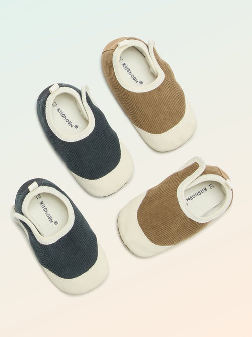 Zapatillas acanaladas con velcro - 'Kitchoun' - Kiabi