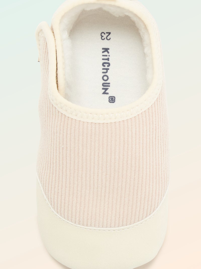 Zapatillas acanaladas con velcro - 'Kitchoun' Beige - Kiabi
