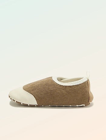 Kitchoun - Zapatillas acanaladas con velcro