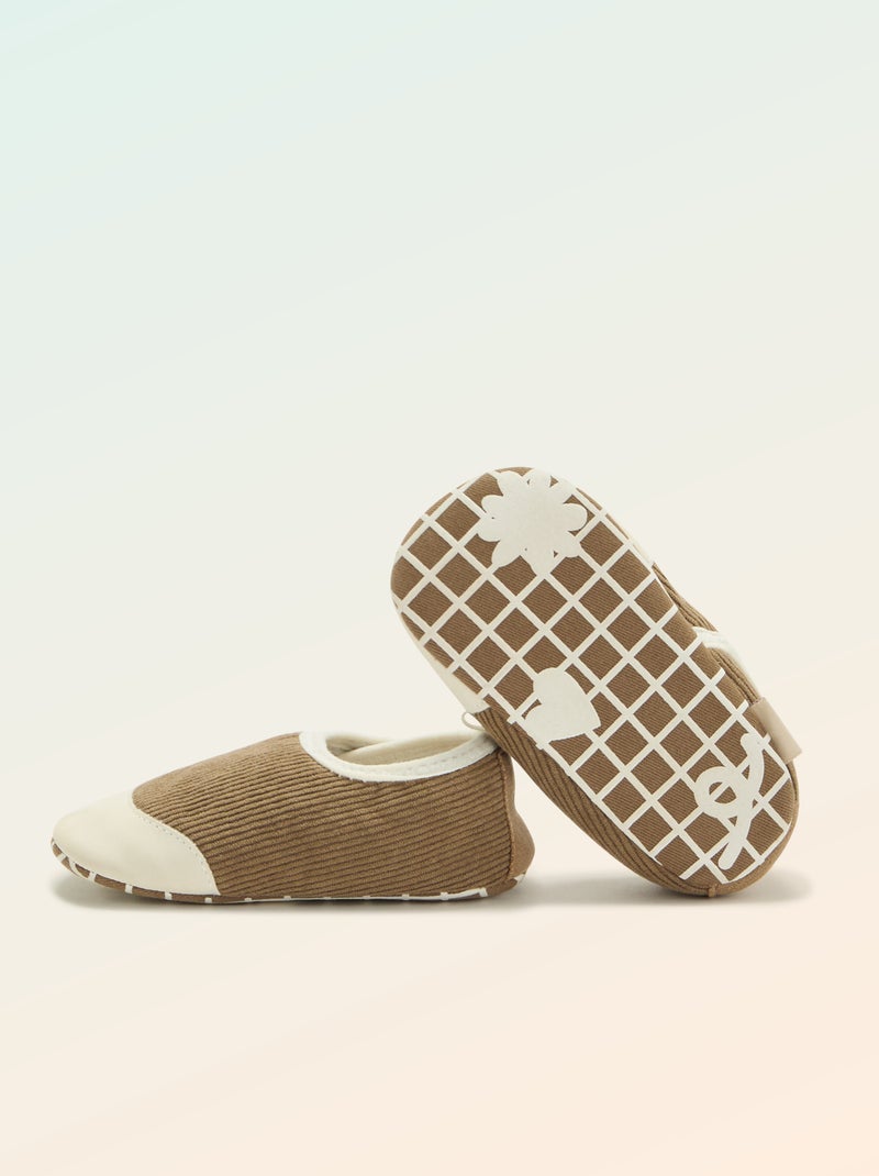 Zapatillas acanaladas con velcro - 'Kitchoun' Kaki - Kiabi
