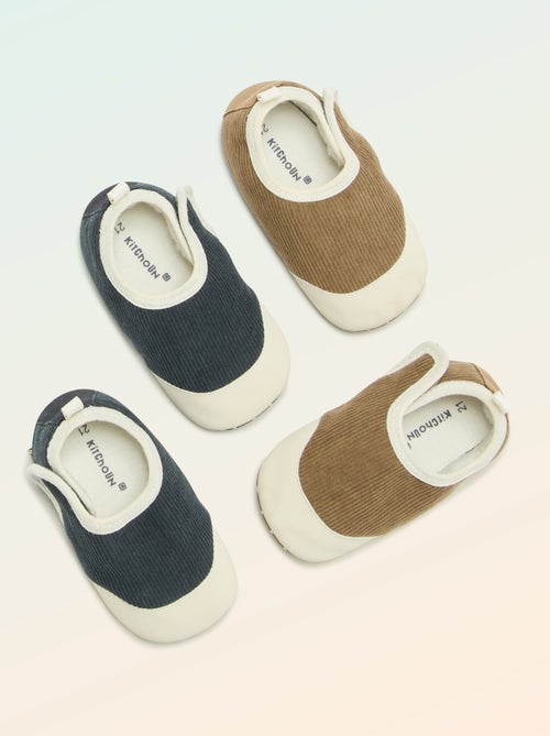 Zapatillas acanaladas con velcro - 'Kitchoun' - Kiabi