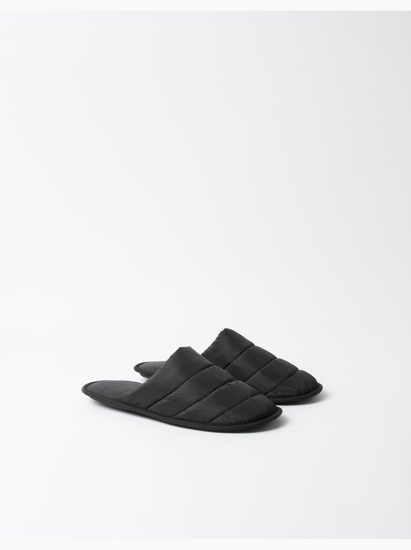 Zapatillas acolchadas para dormitorios, mo fashion Negro - Kiabi