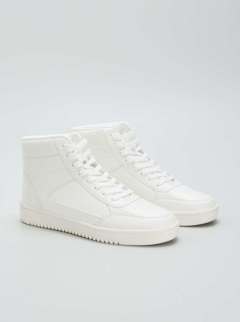 Zapatillas altas blanco - Kiabi