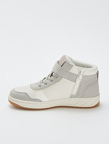 Zapatillas altas con velcro y cordones