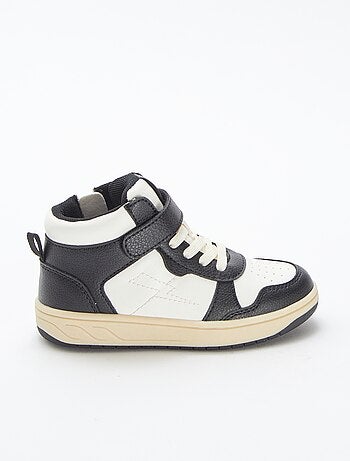 Zapatillas altas con velcro y cordones
