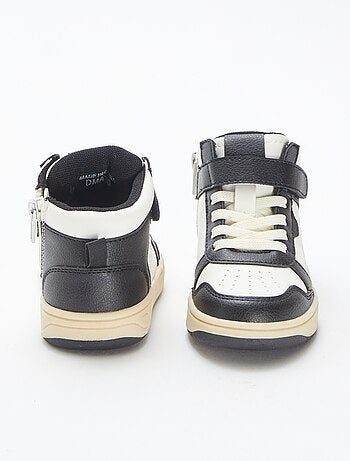 Zapatillas altas con velcro y cordones