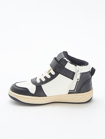 Zapatillas altas con velcro y cordones