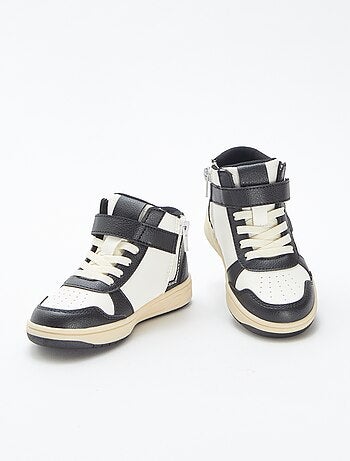 Zapatillas altas con velcro y cordones