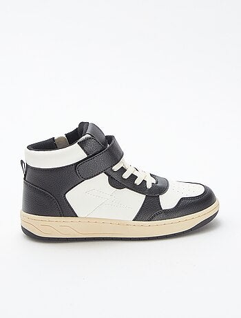 Zapatillas altas con velcro y cordones