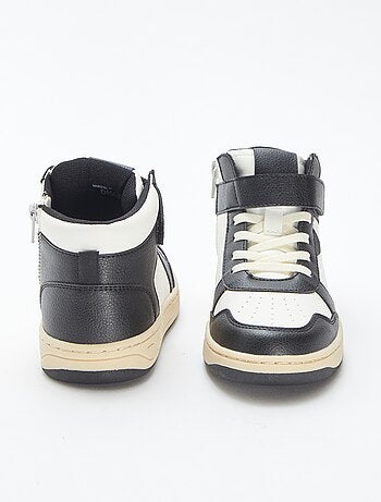 Zapatillas altas con velcro y cordones