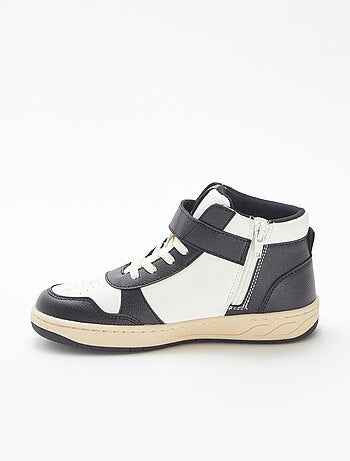 Zapatillas altas con velcro y cordones