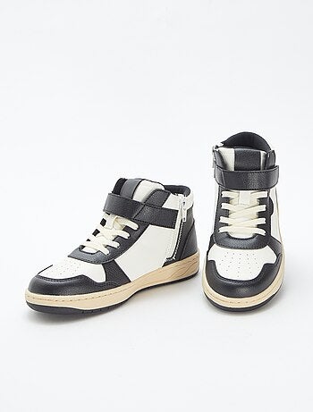 Zapatillas altas con velcro y cordones