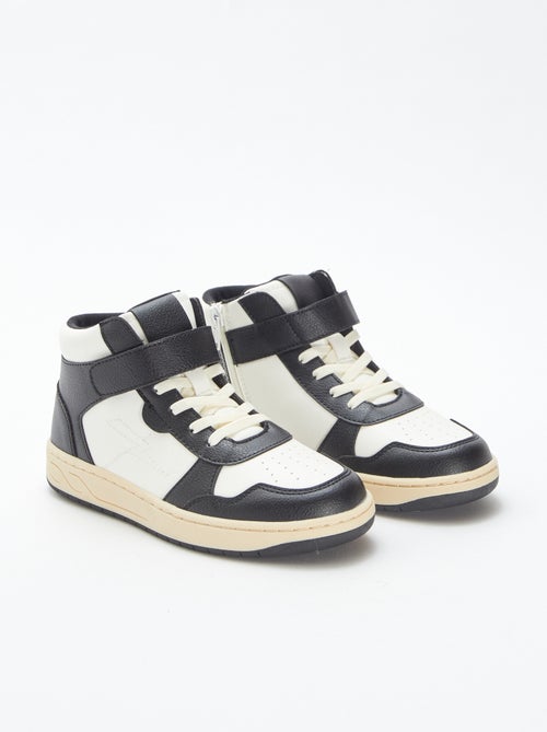 Zapatillas altas con velcro y cordones - Kiabi