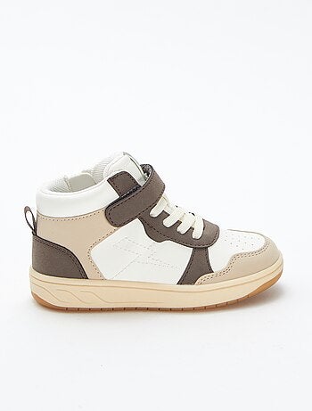 Zapatillas altas con velcro y cordones