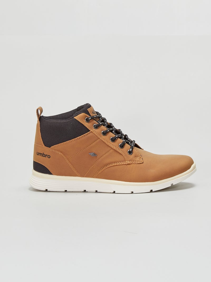Zapatillas altas de dos materiales 'Umbro' MARRON - Kiabi