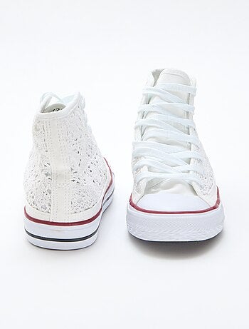 Zapatillas altas de macramé