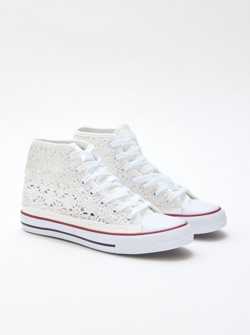 Zapatillas altas de macramé - Kiabi